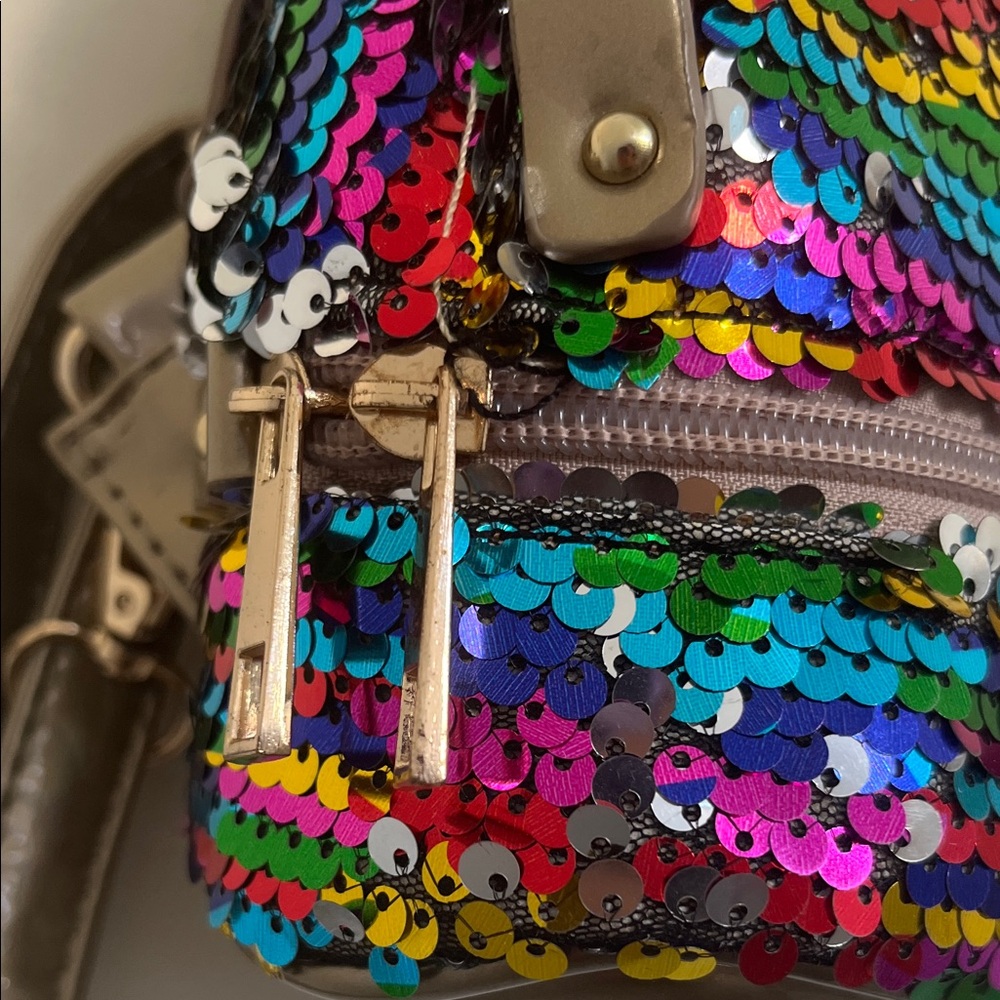 Colorful Sequin Backpack - Picture 2 of 14
